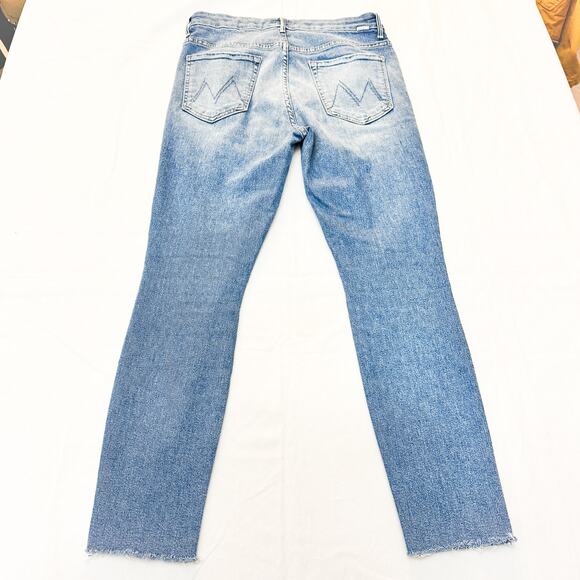 Mother Superior High Waisted Ankle Fray Shoot to Thrill Denim Jean Size 30 - Picture 3 of 8